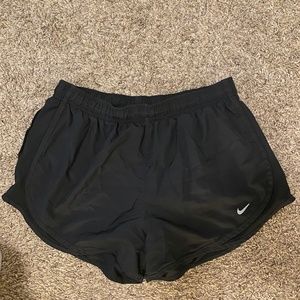 Black nike shorts, size large